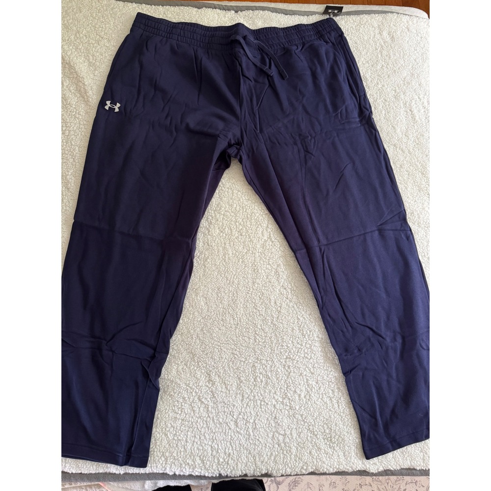 Under Armour Rival Fleece Pants Mens 4XLT Navy Blue NWT Loose Joggers